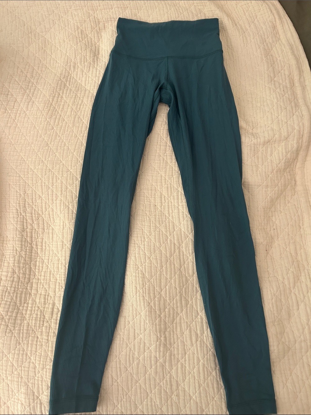 lululemon athletica Teal High-Rise Ribbed Leggings